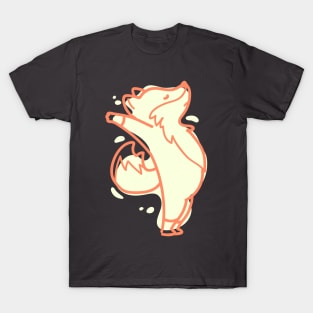 Fox Yoga Stretch Dancer Cute Fun Animal T-Shirt